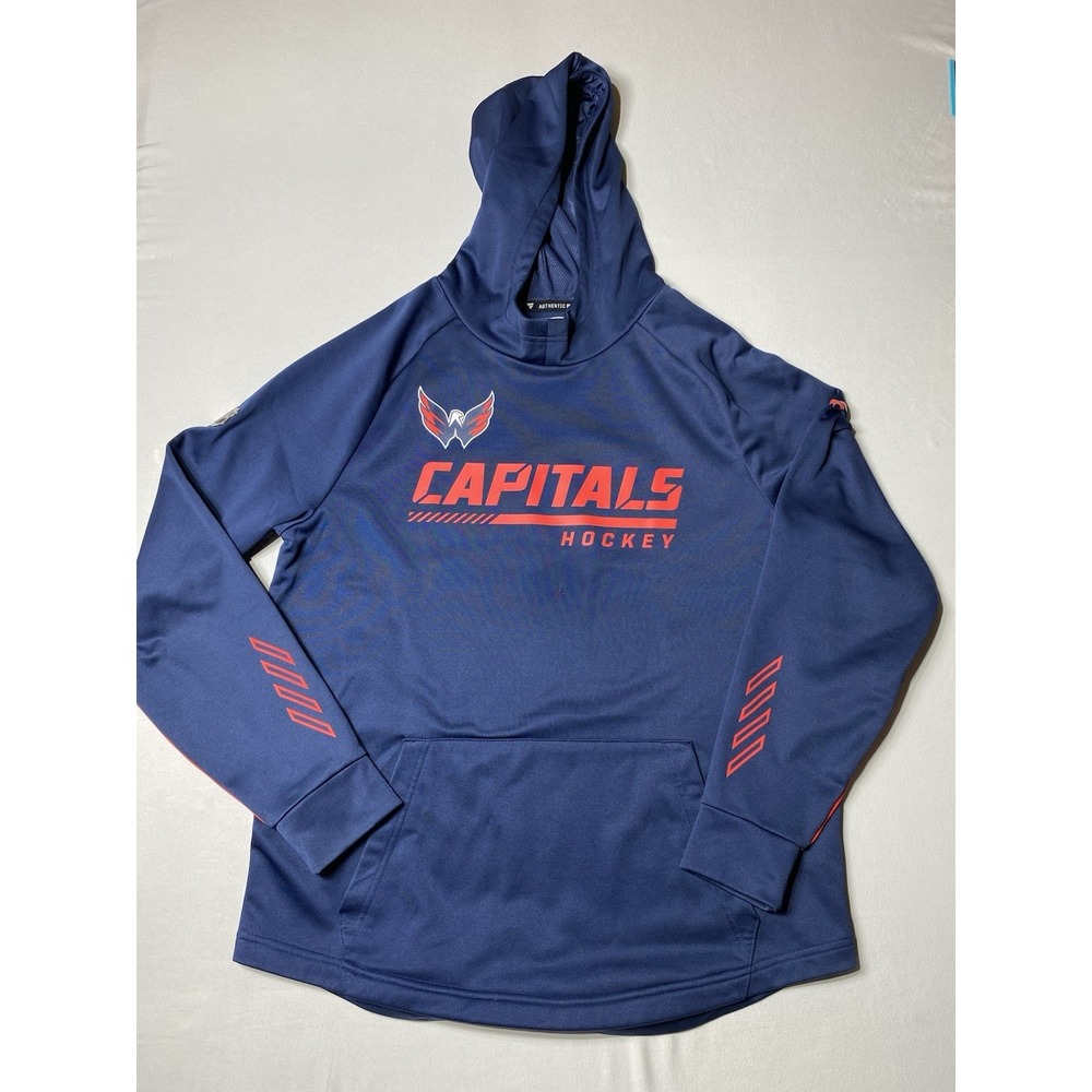 Washington Capitals Fanatics Authentic Pro Hoodie Mens L NHL Navy 2021